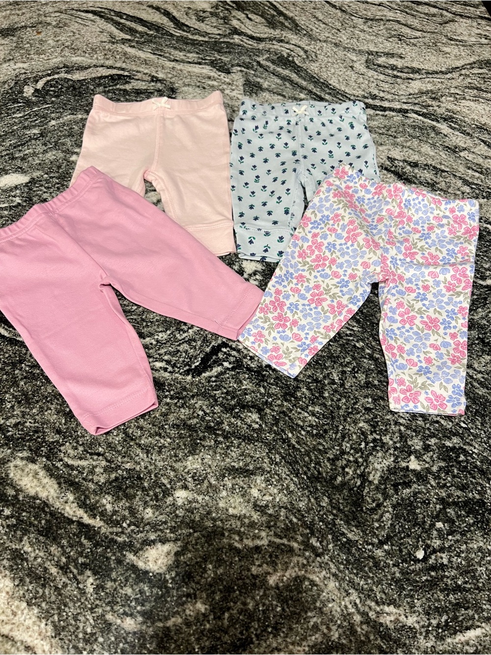 Carter's Knit Baby Leggings. 4 Pair